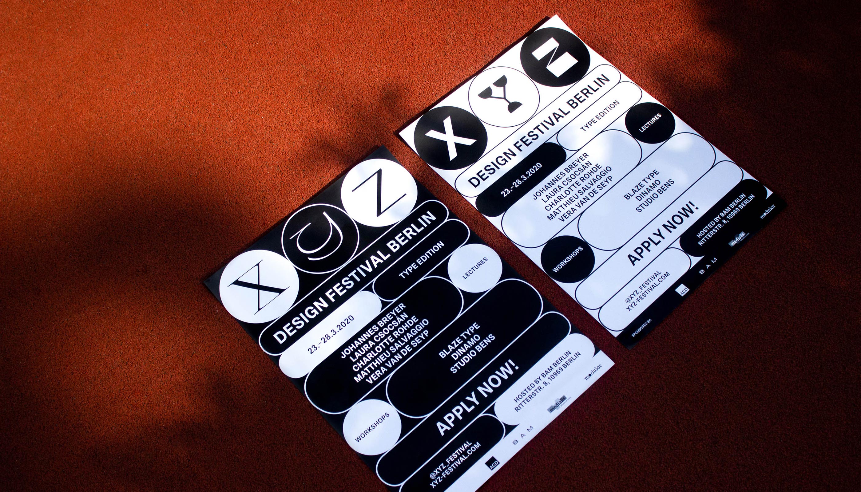 XYZ Design Festival Berlin, web design, logo design, poster design, visual identity, branding
