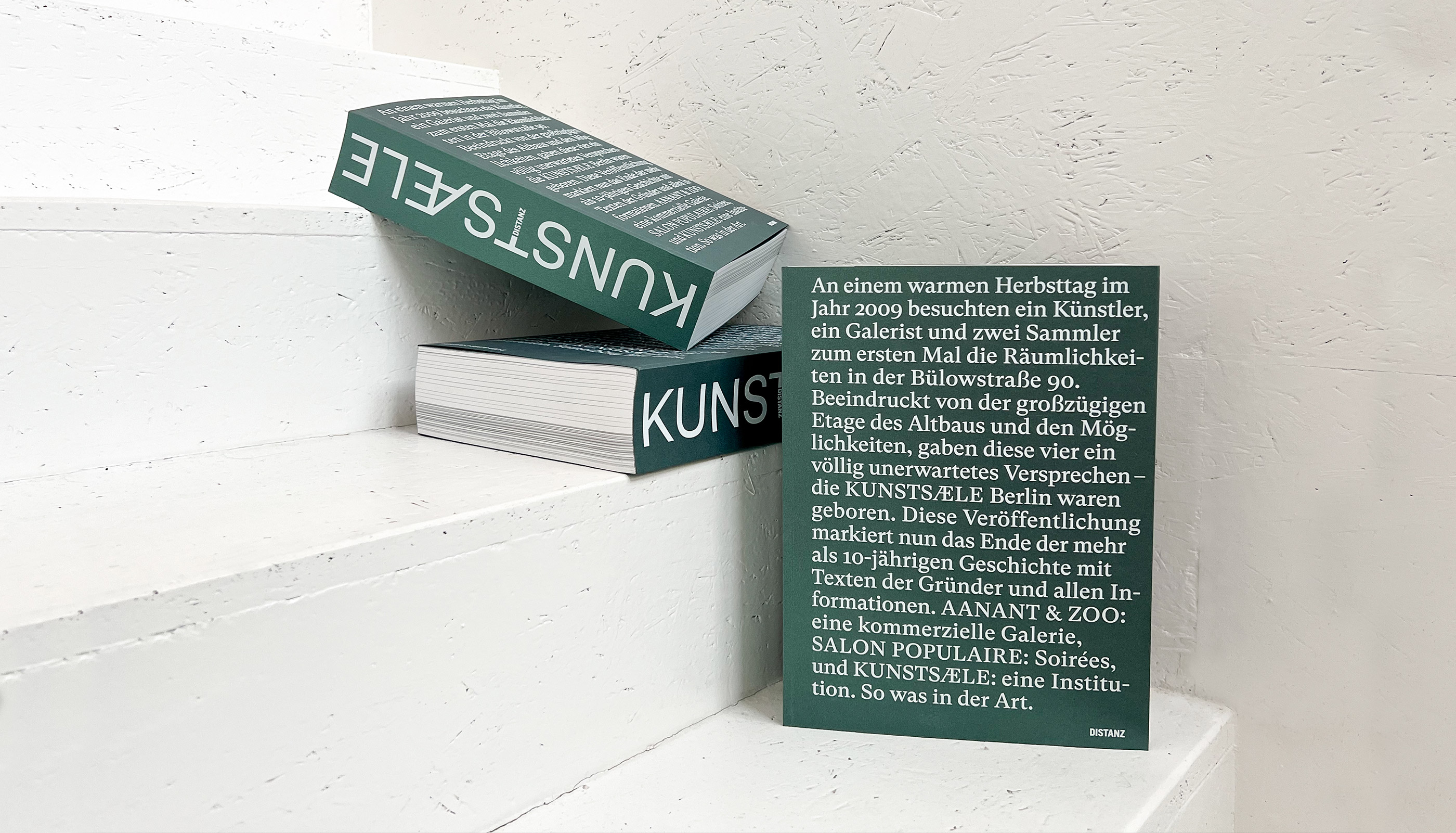 Kunstsaele Berlin, editorial design, publication, exhibitions, distanz verlag