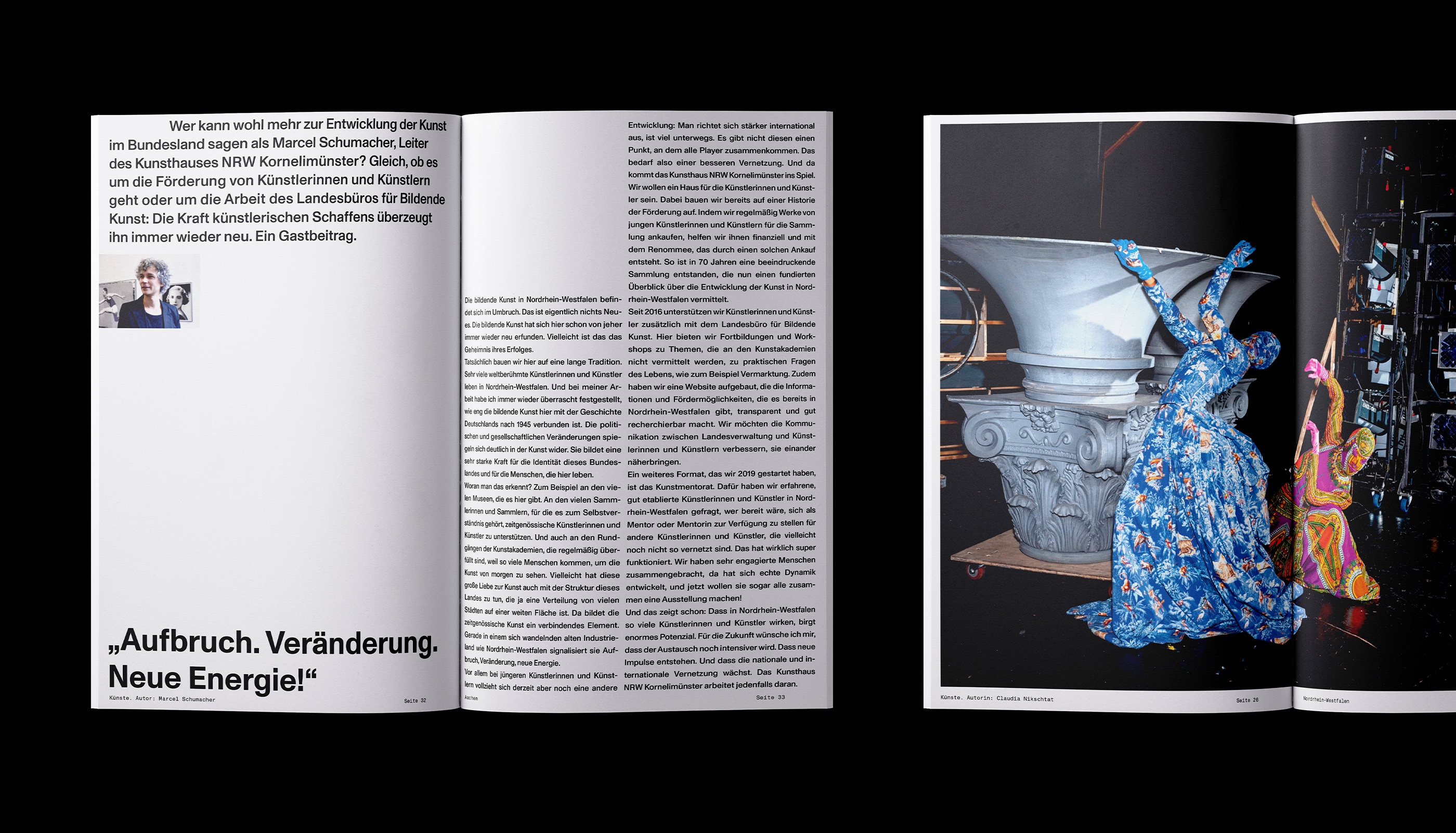 Ministerium für Kultur und Wissenschaft Nordrhein-Westfalen, Publication, editorial design, Katalog, Buch, Magazin, Art direction
