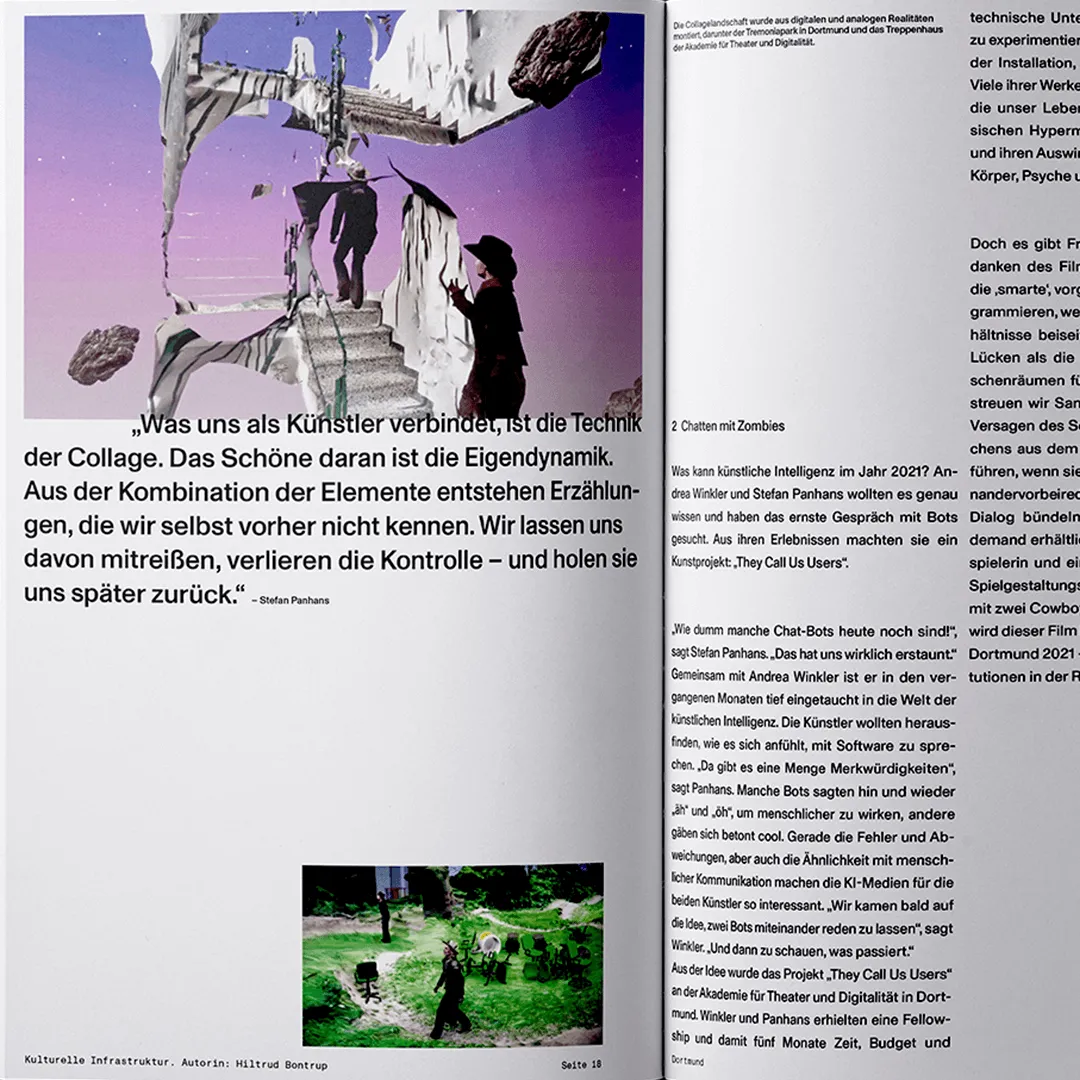 Ministerium für Kultur und Wissenschaft Nordrhein-Westfalen, Magazin, Publikation, Stan Hema, editorial design