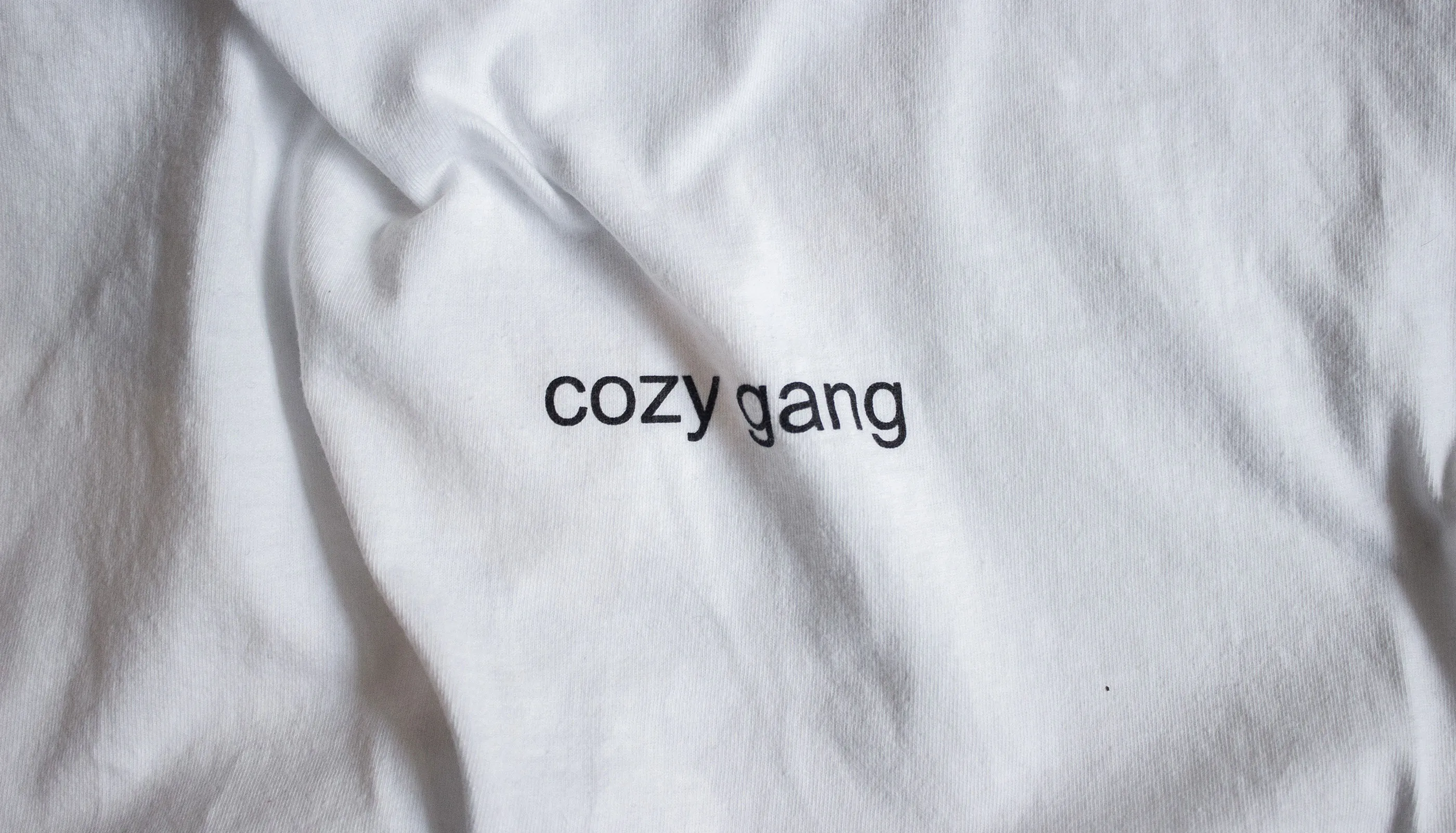 Cozy Gang, Shirt design, screen printing on textile, Merchandise