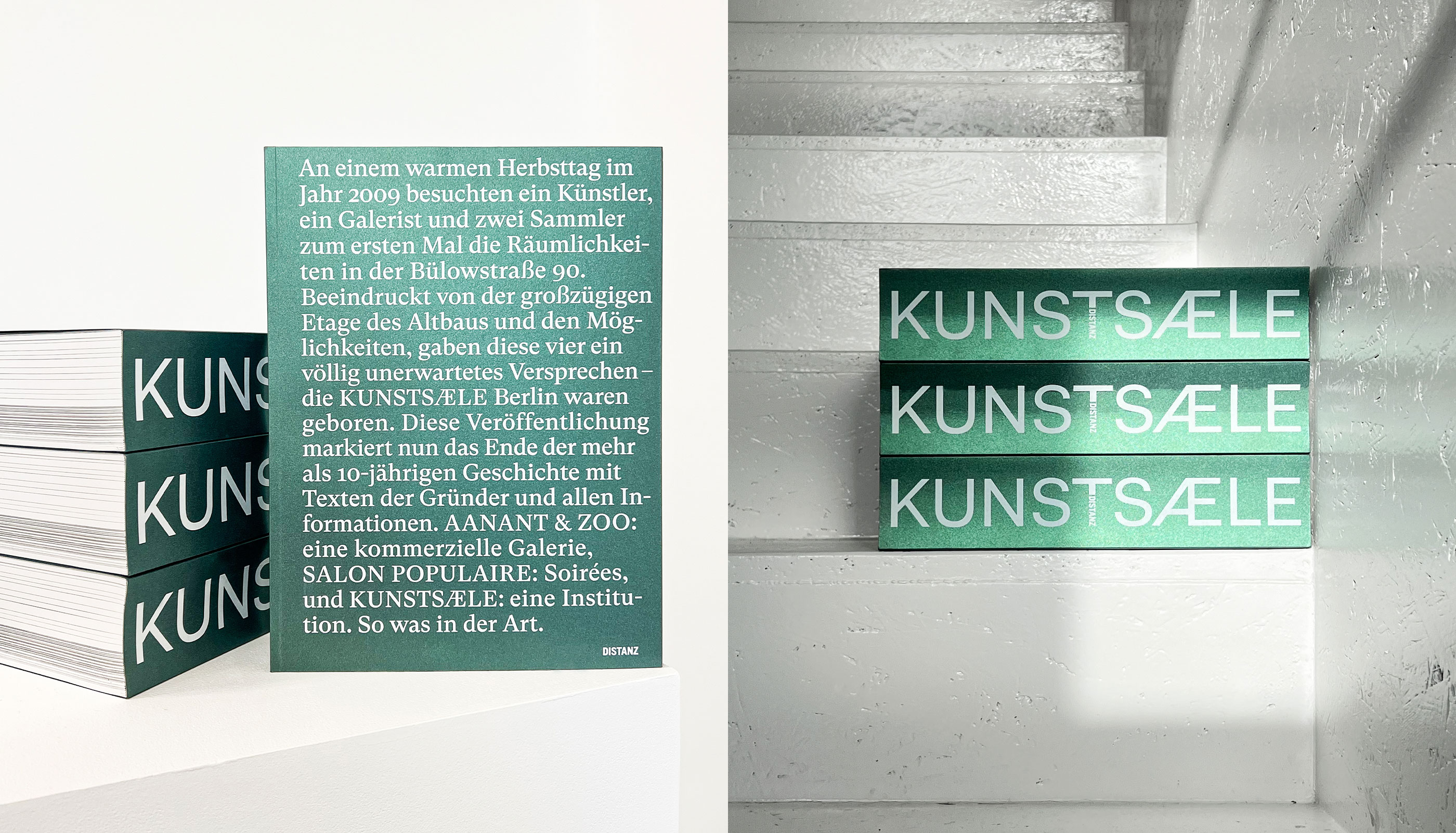 Kunstsaele Berlin, editorial design, publication, exhibitions, distanz verlag