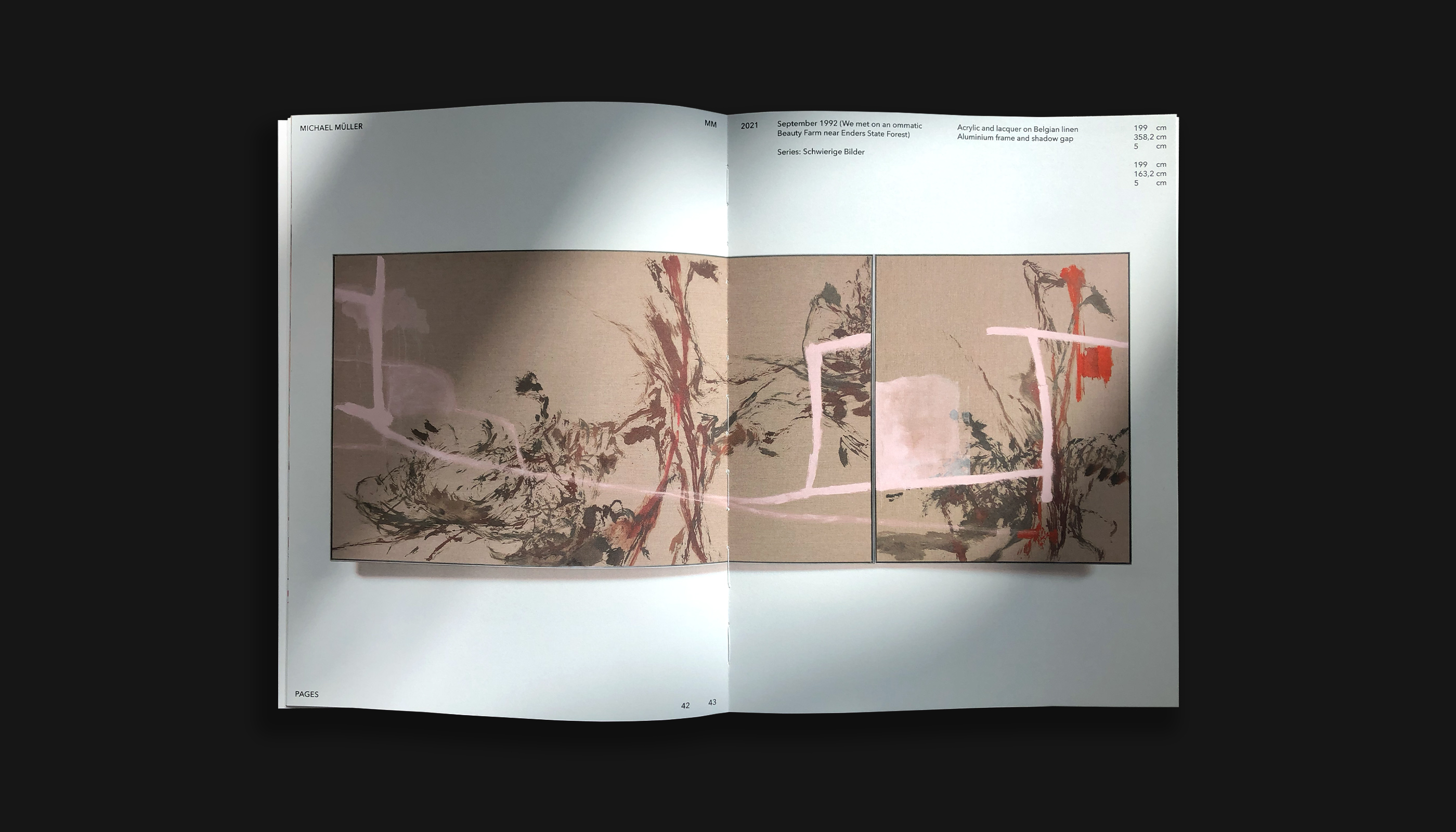 Studio Visit Catalog, Michael Müller, Berlin, editorial design, publication, print
