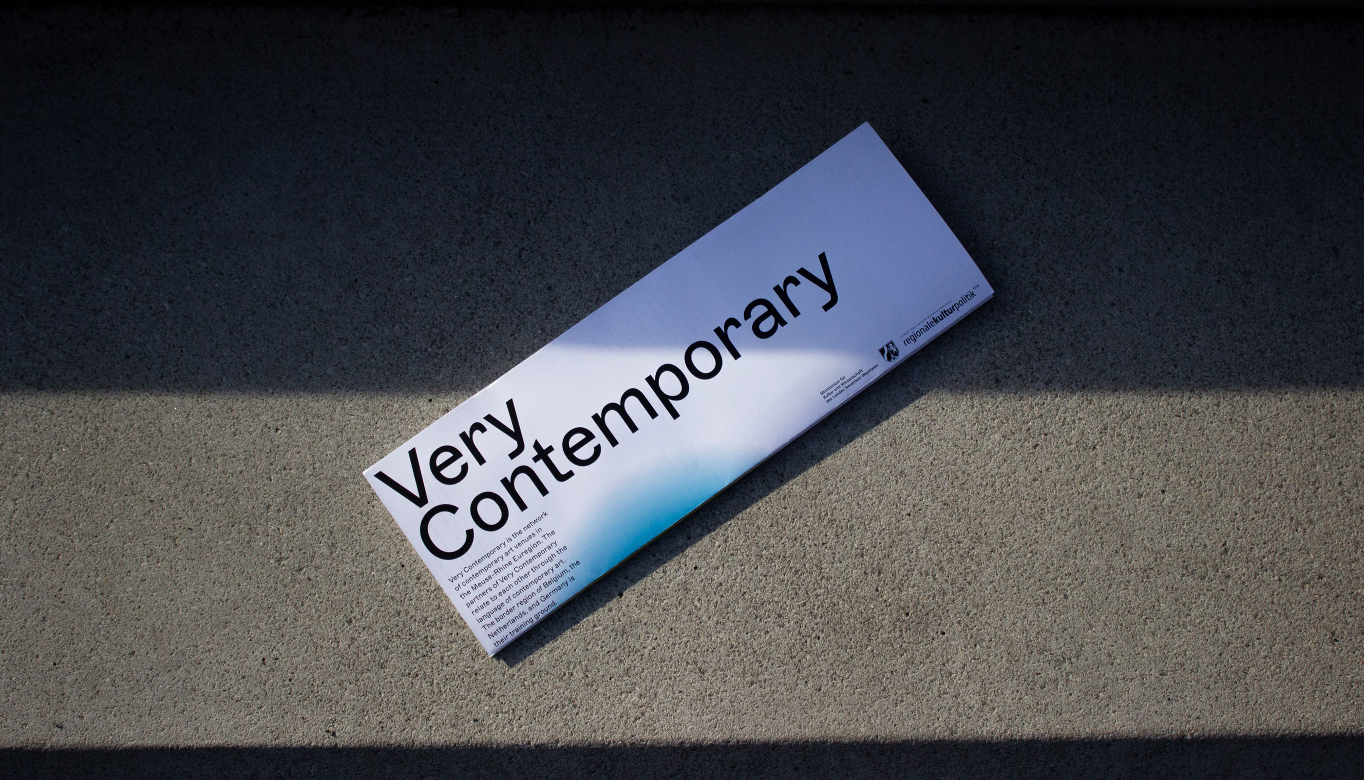 Very Contemporary, brochure, printed matter, editorial design, poster, flyer