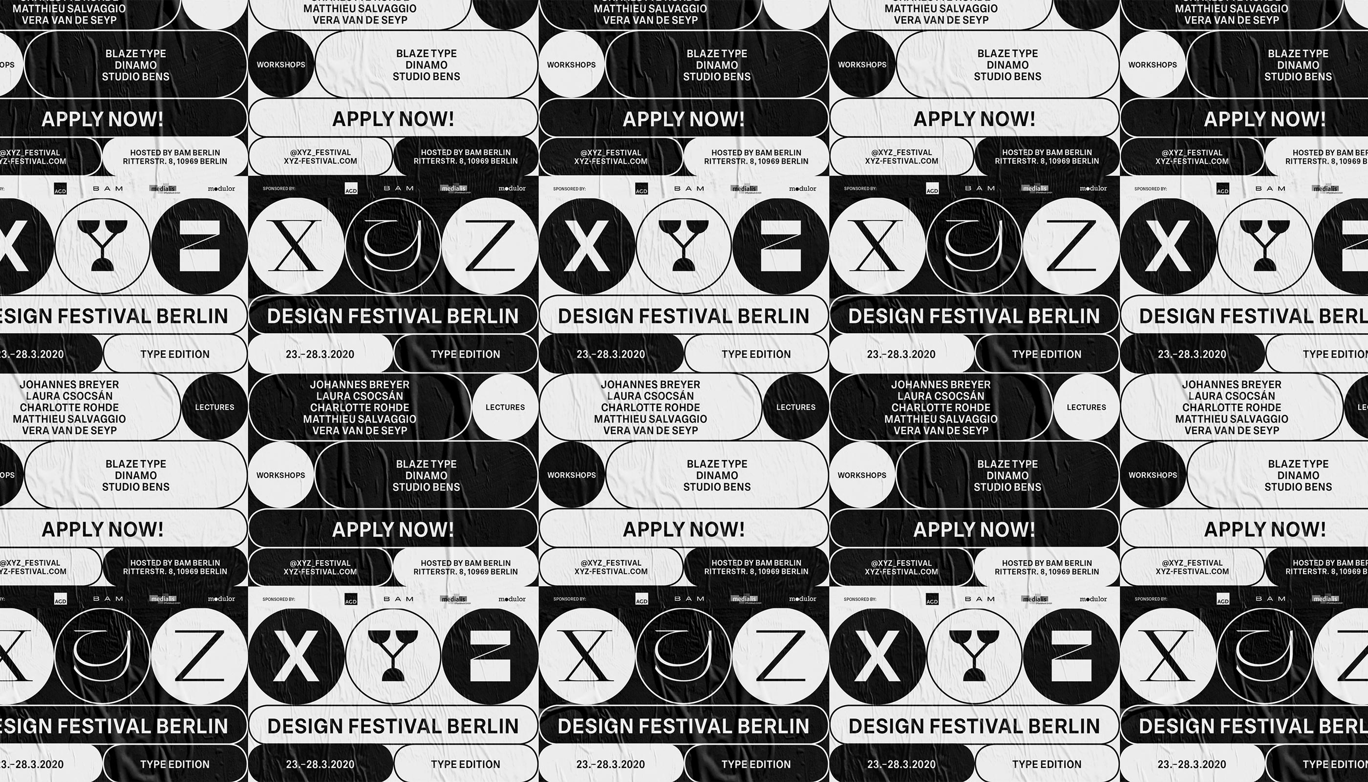 XYZ Design Festival Berlin, web design, logo design, poster design, visual identity, branding
